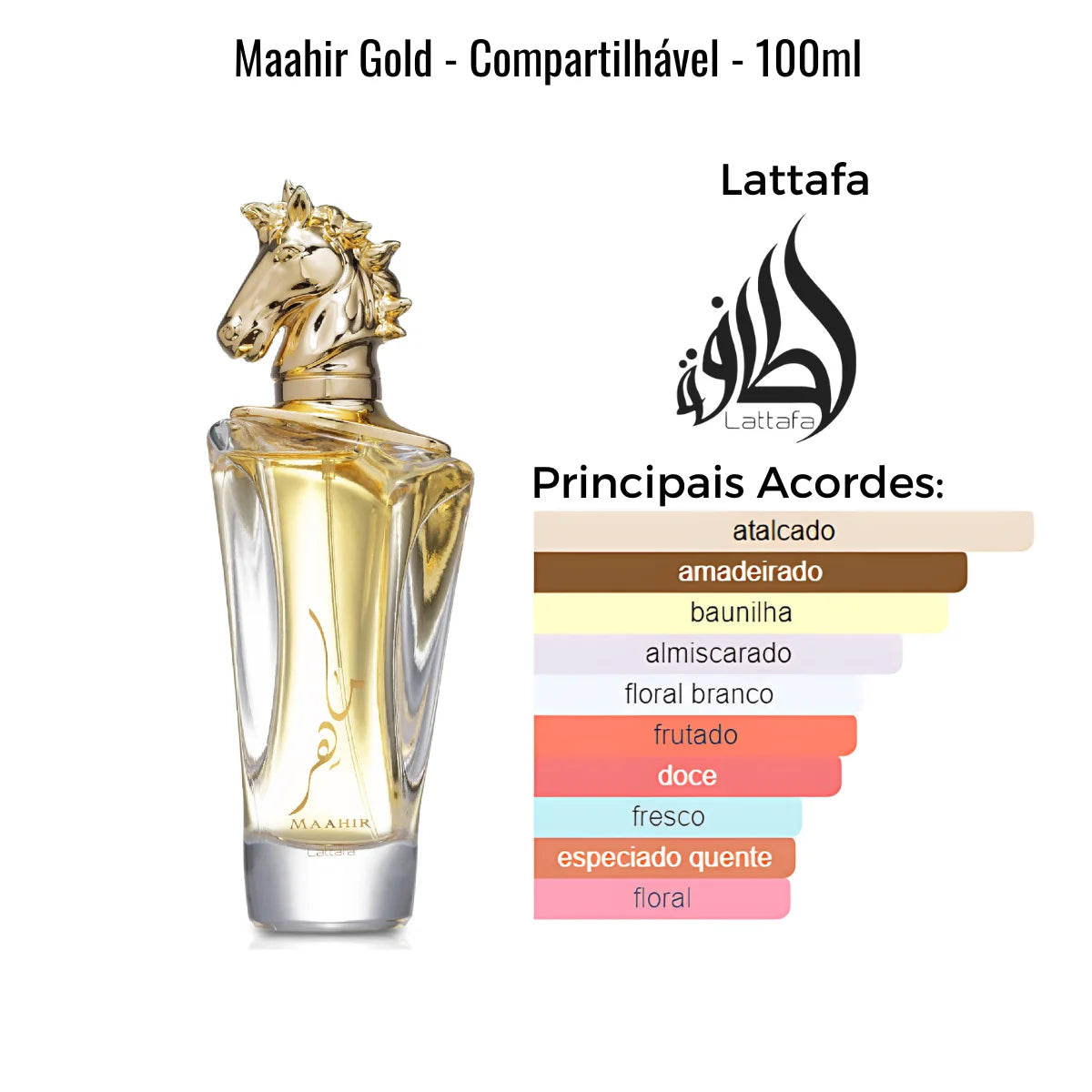 Perfume Árabe Feminino Maahir ouro