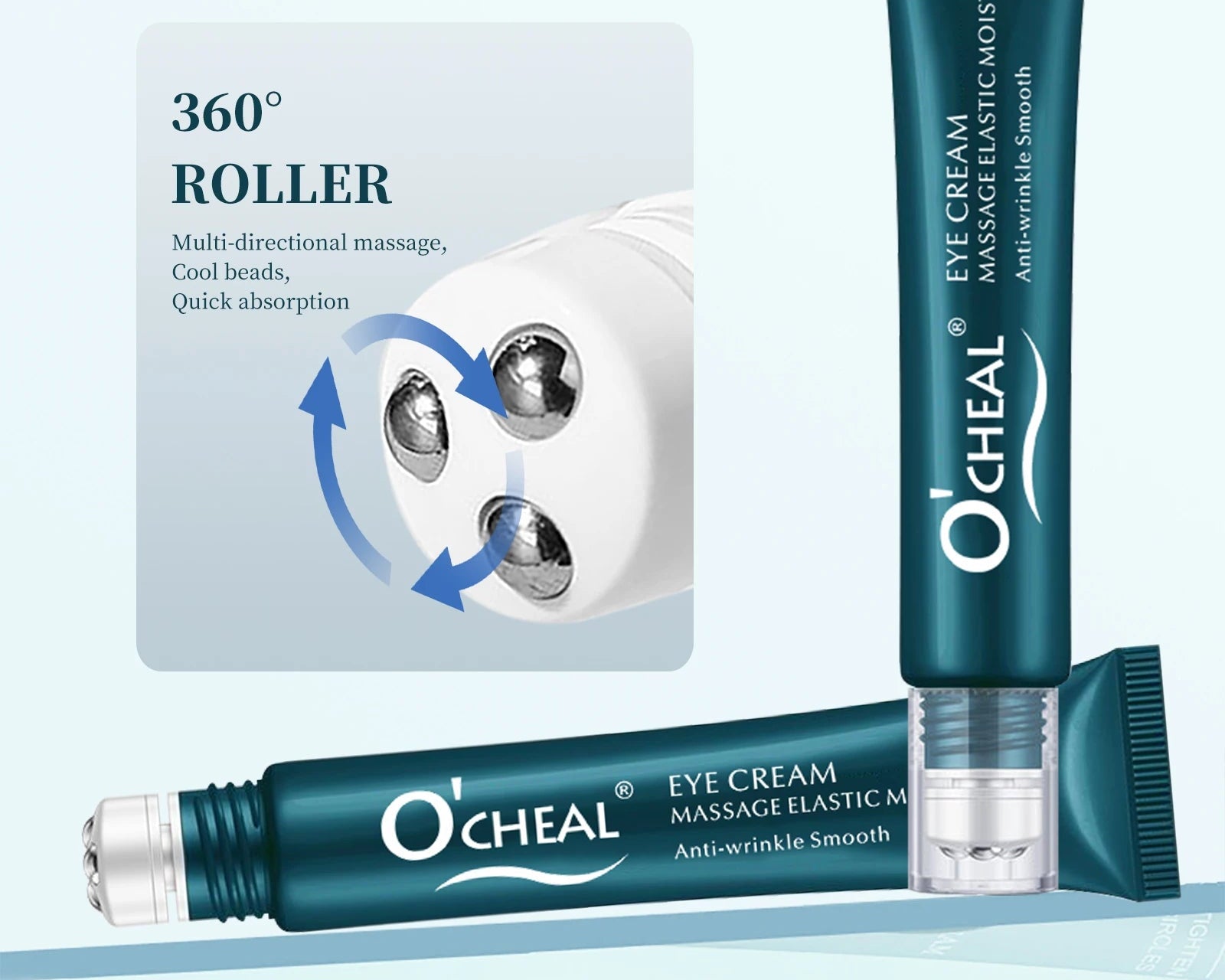 Massageador com Creme  para os olhos