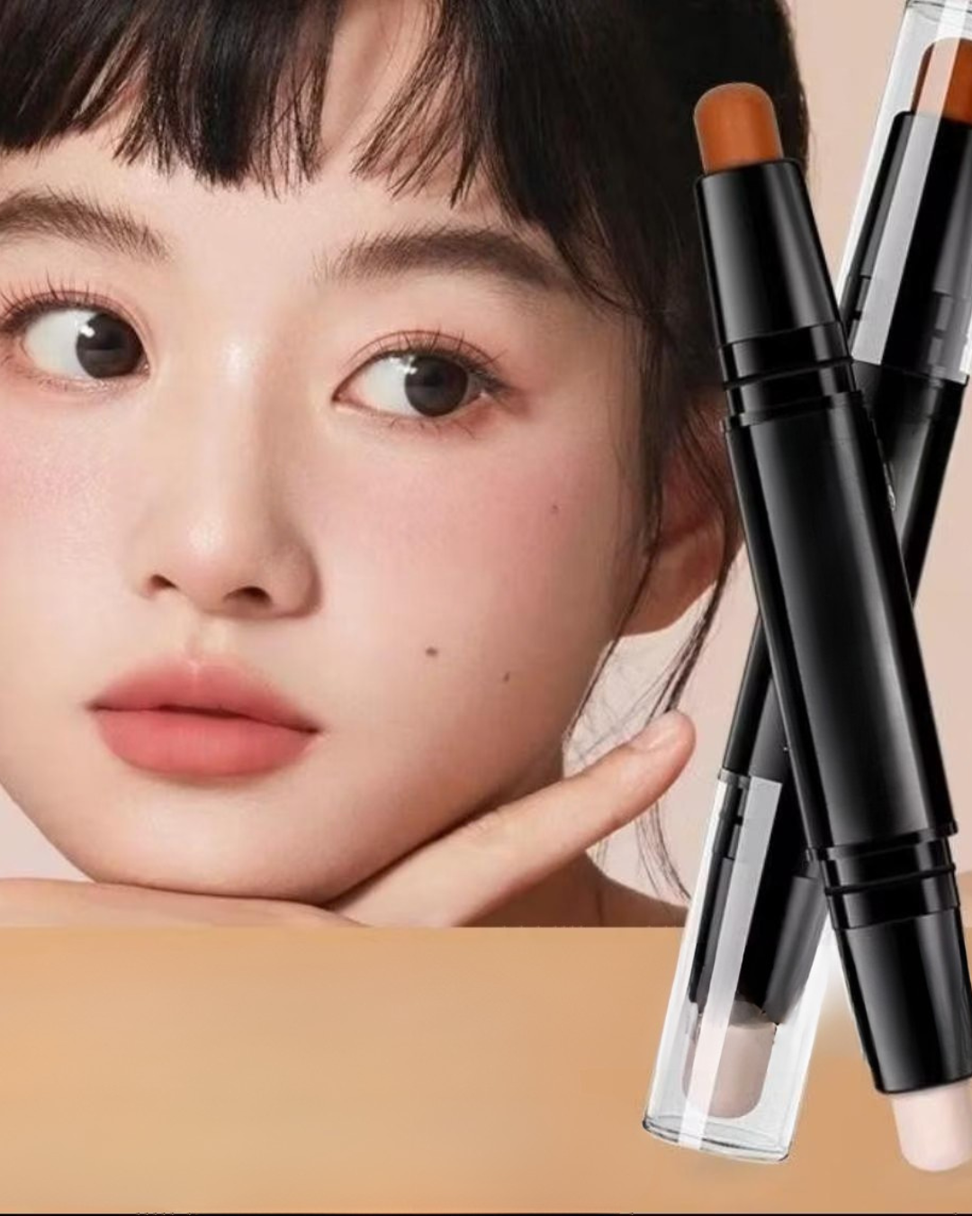 GlouUp Duo- Bastão de Contorno e Iluminação 2 em 1