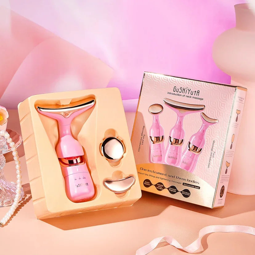 Massageador facial 3 em 1