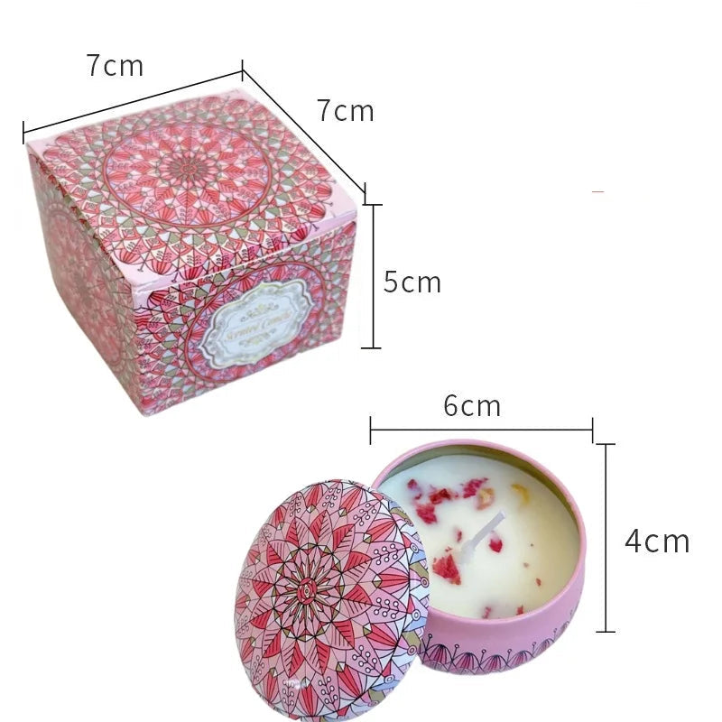 Velas Aromáticas Vintage em Caixa de Ferro