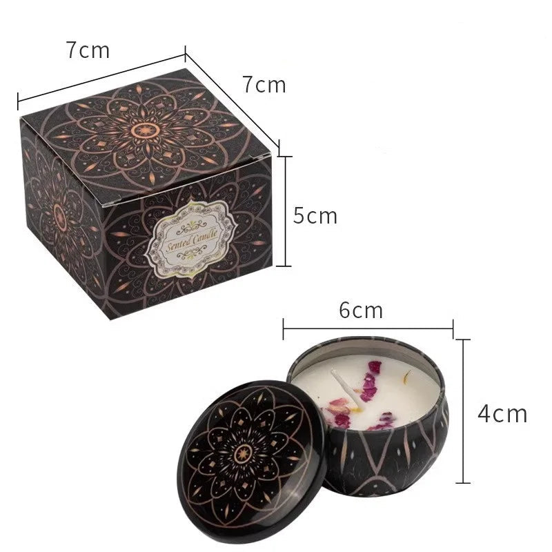 Velas Aromáticas Vintage em Caixa de Ferro
