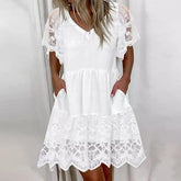 Vestido branco Boho