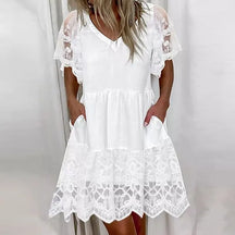 Vestido branco Boho