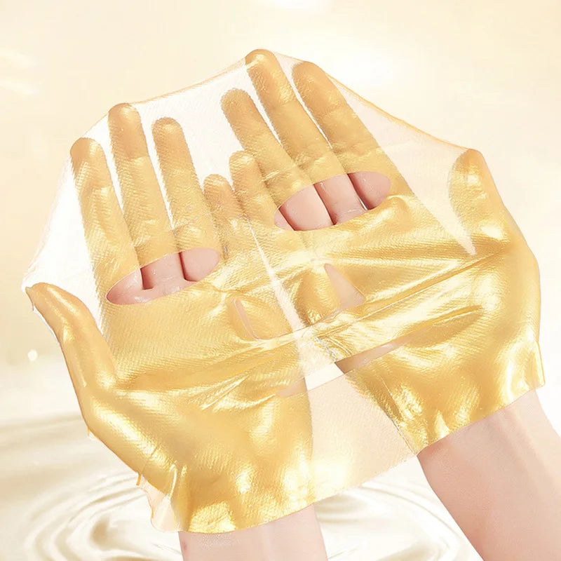 Máscaras faciais de colágeno dourado 24k da SADOER