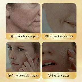 Máscaras faciais de colágeno dourado 24k da SADOER