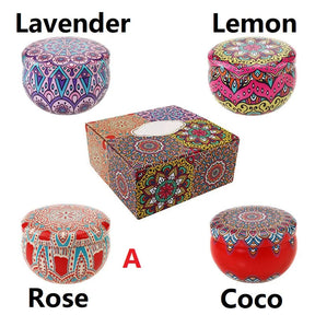 Velas Aromáticas Vintage em Caixa de Ferro