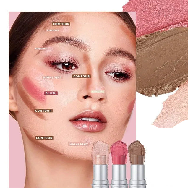 Schick Stick- Contorno, Iluminador ou Blush em Bastão