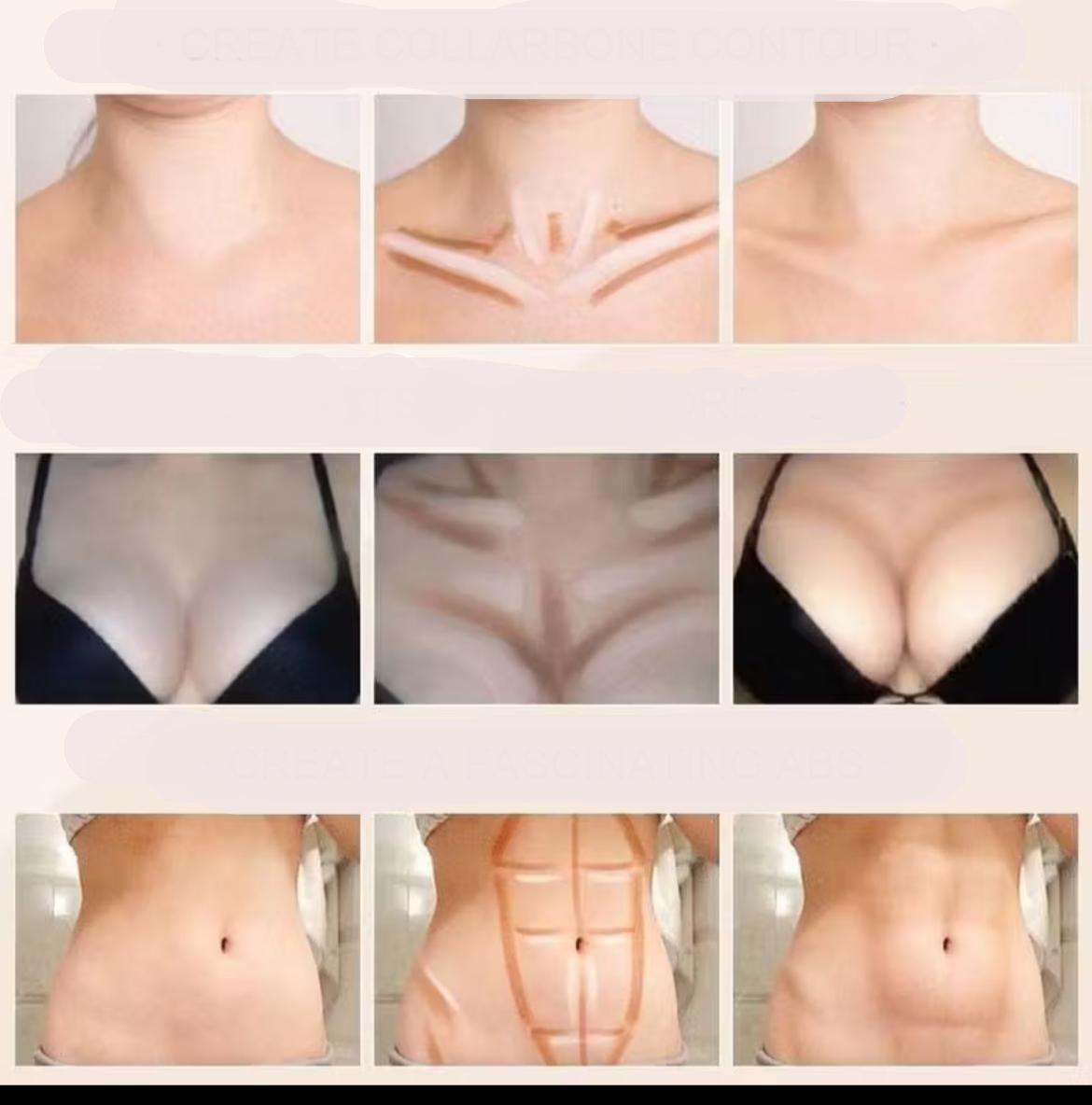 GlouUp Duo- Bastão de Contorno e Iluminação 2 em 1